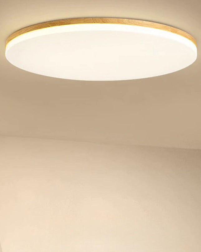 Prosta Okrągła Lampa Sufitowa LED z Akrylu – Energooszczędne Oświetlenie do Salonów i Sypialni, Równomierne Rozproszenie Światła 2