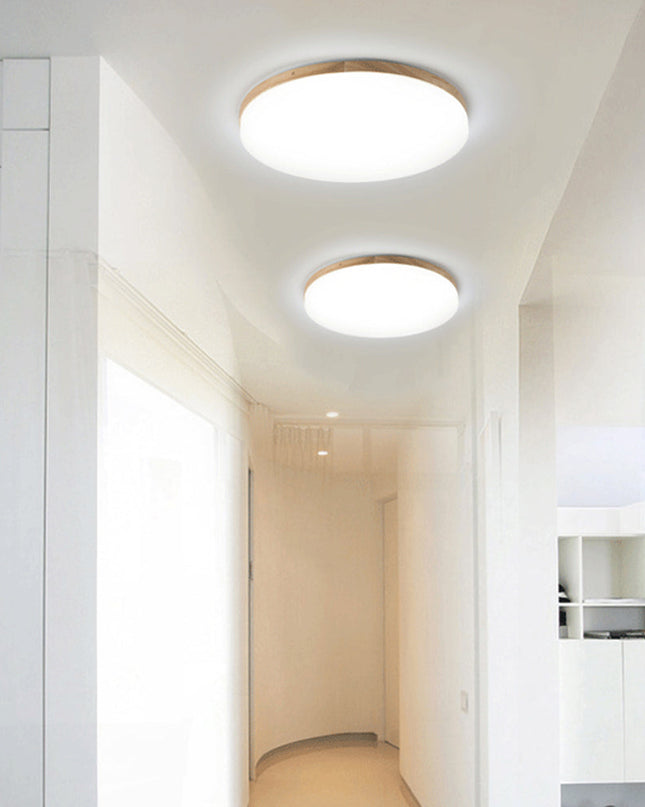 Prosta Okrągła Lampa Sufitowa LED z Akrylu – Energooszczędne Oświetlenie do Salonów i Sypialni, Równomierne Rozproszenie Światła 4