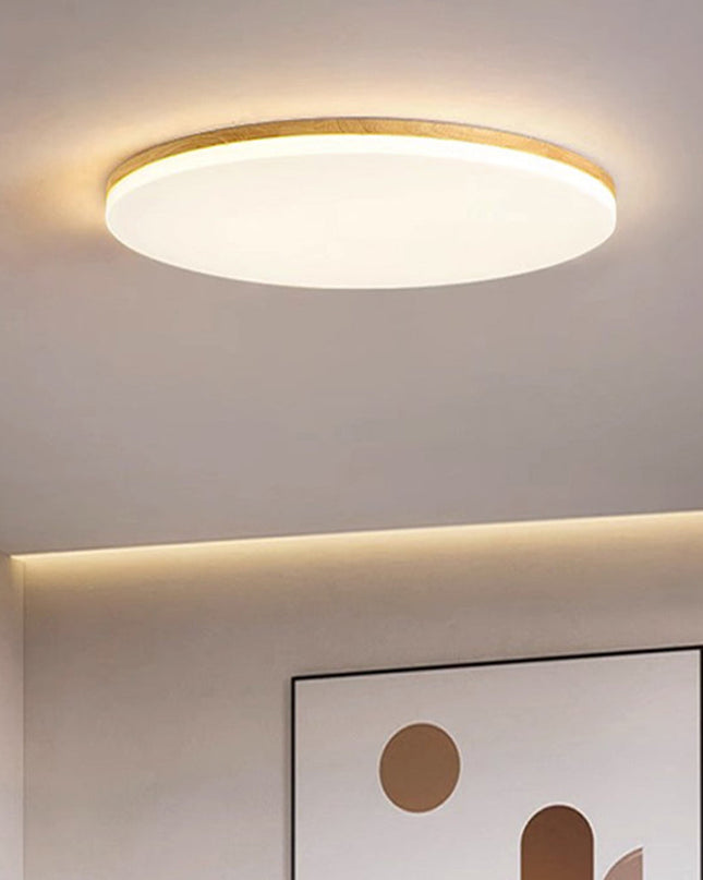 Prosta Okrągła Lampa Sufitowa LED z Akrylu – Energooszczędne Oświetlenie do Salonów i Sypialni, Równomierne Rozproszenie Światła 6