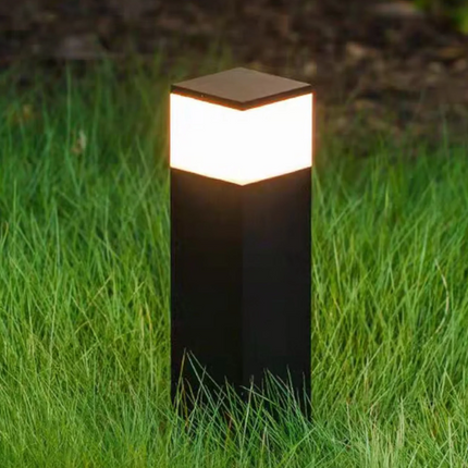 Prostokątna Lampa Zewnętrzna LED z Metalową Ramą – Nowoczesna Lampa Zewnętrzna Solarna do Ogrodu i Tarasu 1