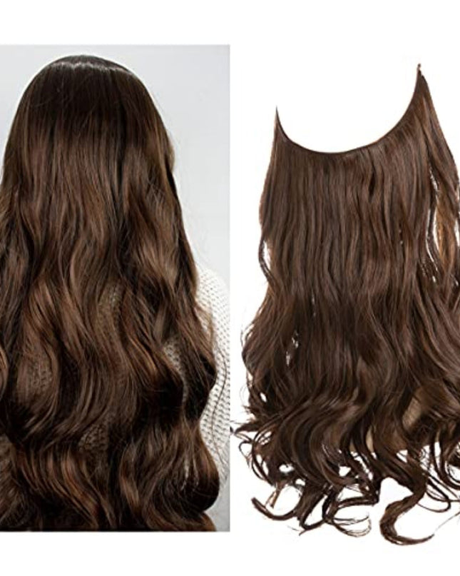 Przedłużanie włosów bezszwowe dla uzyskania objętości i naturalnego wyglądu – doczepiane włókna syntetyczne, długość 50 cm 19