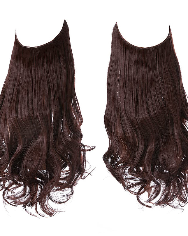 Przedłużanie włosów bezszwowe dla uzyskania objętości i naturalnego wyglądu – doczepiane włókna syntetyczne, długość 50 cm 22