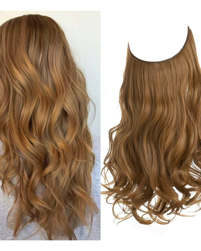 Przedłużanie włosów bezszwowe dla uzyskania objętości i naturalnego wyglądu – doczepiane włókna syntetyczne, długość 50 cm 27