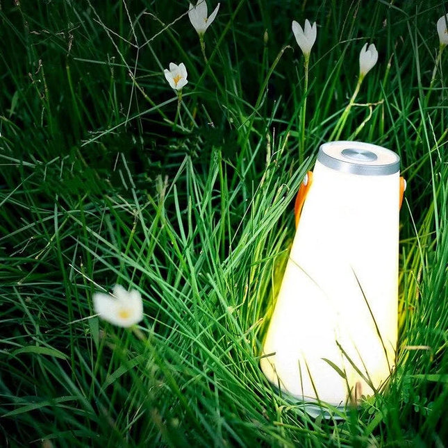 Przenośna Lampa Kempingowa LED z Wbudowanym Uchwytem – 24 Godziny Światła, Regulowana Jasność, Biała 1