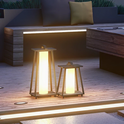 Przenośna Lampa Ogrodowa LED ze Stali Nierdzewnej – Latarnia do Ogrodu i na Balkon, Odporna na Wilgoć 5