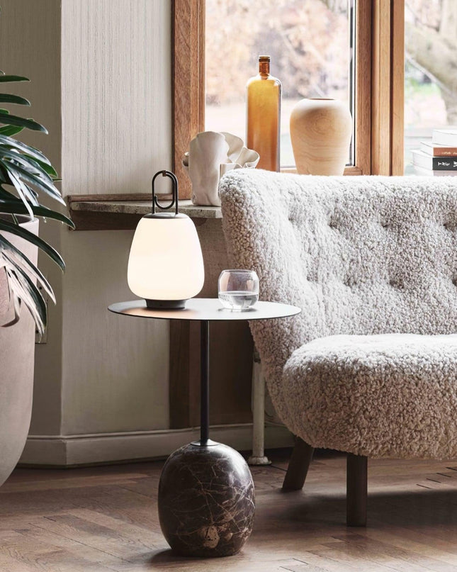 Przenośna Lampa Stołowa Bezprzewodowa z Wbudowaną Baterią – Elegancka Lampka Nocna do Użytku Wewnętrznego i Zewnętrznego 7