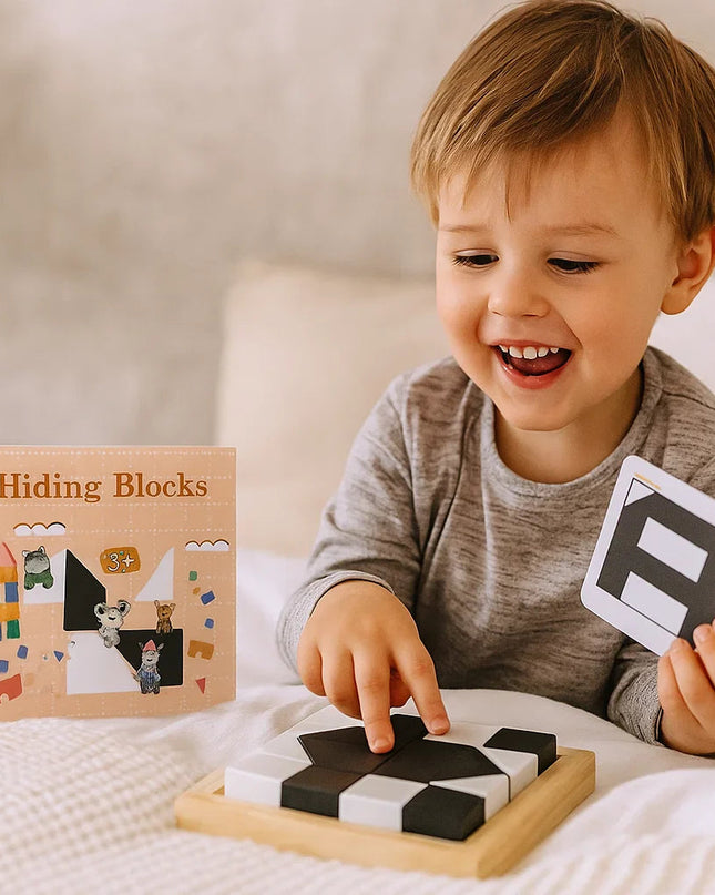 Przenośna dwukolorowa gra logiczna do treningu mózgu – kieszonkowa zabawka logiczna 0