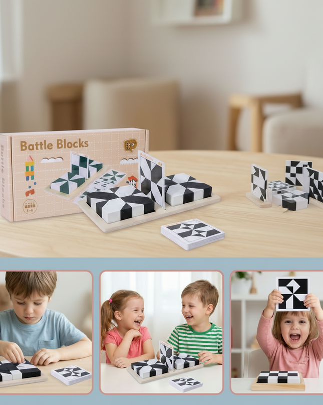 Przenośna dwukolorowa gra logiczna do treningu mózgu – kieszonkowa zabawka logiczna 4