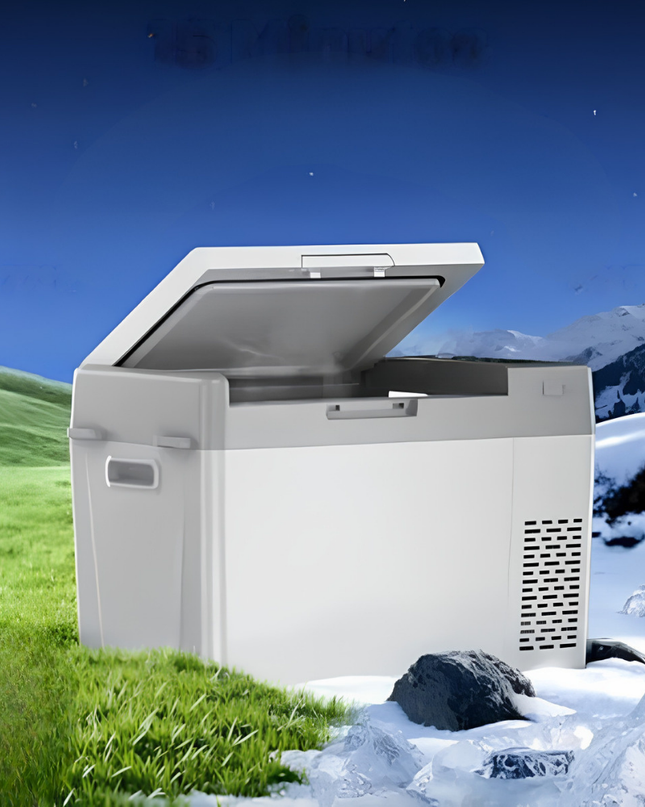Przenośna lodówka samochodowa z zamrażarką i regulacją temperatury – 25 qt, 12 V, kompresorowa lodówka turystyczna 0