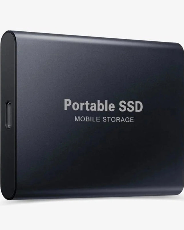 Przenośny dysk SSD USB-C z aluminiową obudową, oferujący szybki transfer danych i dużą pojem 2