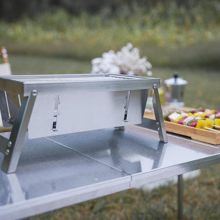 Przenośny Składany Grill ze Stali Nierdzewnej – Idealny na Wyprawy na Świeżym Powietrzu 3