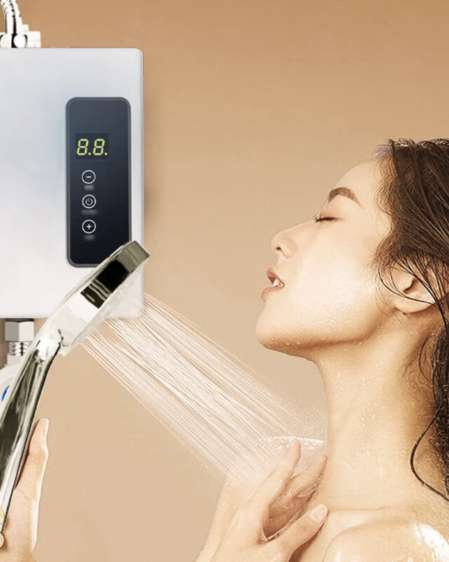 Przenośny bez zbiornikowy podgrzewacz wody o mocy 3500 W do natychmiastowego podgrzewania wody – kompaktowy i energooszczędny do łazienki i kuchni 0