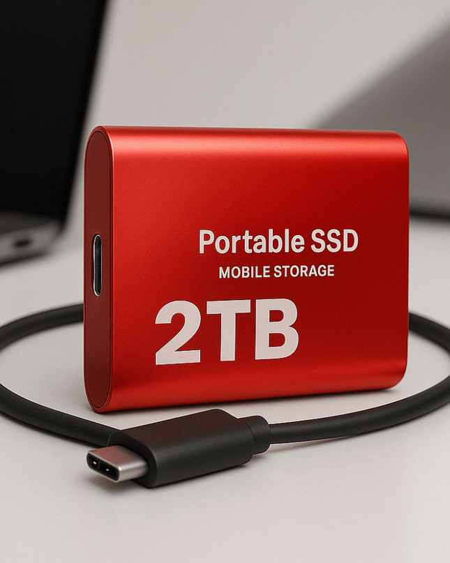 Przenośny dysk SSD z interfejsem USB C – szybki zewnętrzny dysk zapasowy 2