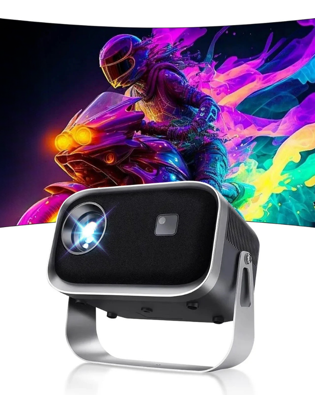 Przenośny miniprojektor z łącznością Bluetooth do domowej rozrywki – kompaktowa konstrukcja do filmów i gier 0