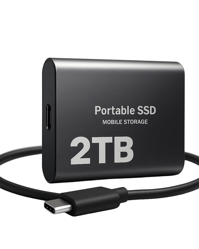 Przenośny zewnętrzny dysk SSD z szybkim transferem danych przez USB-C – kompaktowy i odporny na wstrząsy dysk pamięci masowej 2