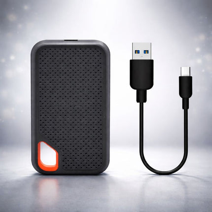Przenośny zewnętrzny dysk SSD ze złączem USB C – kompaktowa anodowana aluminiowa konstrukcja umożliwiająca szybkie przesyłanie plików 1