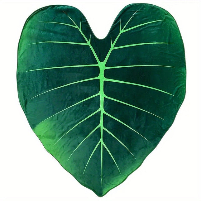 Przytulny koc w kształcie liścia LeafHaven – symbol wygody, prostoty i domowego ogniska 3