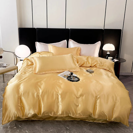 PureSilk Luxe – biały komplet pościeli satynowej 10