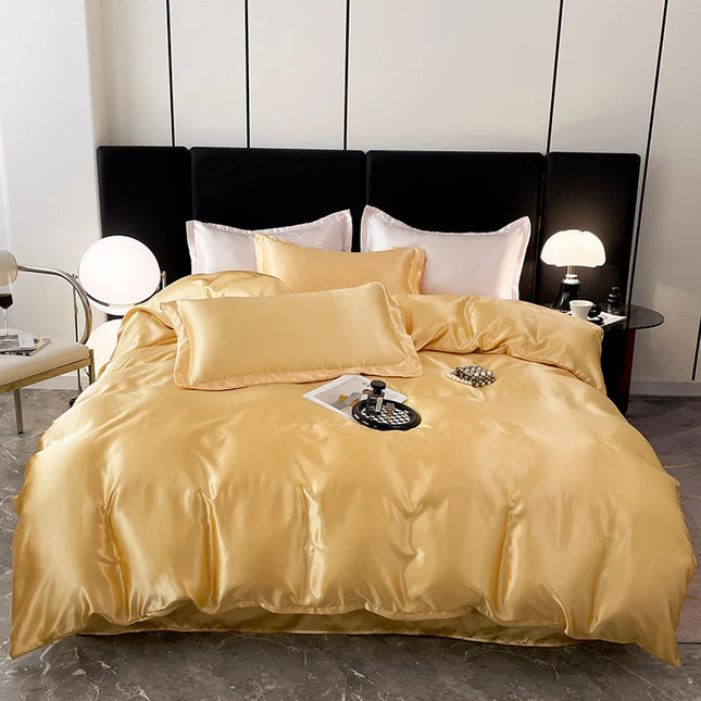 PureSilk Luxe – biały komplet pościeli satynowej 10