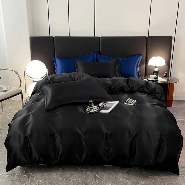 PureSilk Luxe – biały komplet pościeli satynowej 9