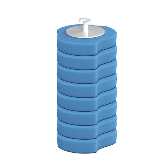 QuickClean | Jednorazowa szczotka toaletowa z długą rączką i wieloma główkami 0