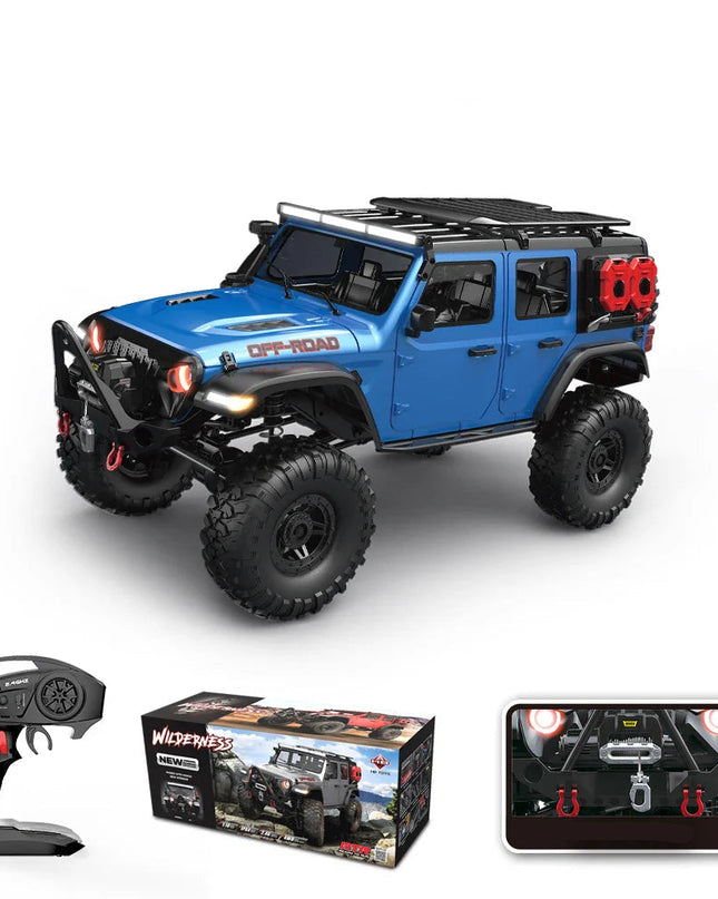 RC Samochód 4WD Off-Road Rock Crawler z LED i Proporcjonalnym Sterowaniem – Idealny na Prezent 4