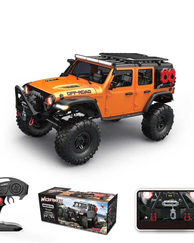 RC Samochód 4WD Off-Road Rock Crawler z LED i Proporcjonalnym Sterowaniem – Idealny na Prezent 5
