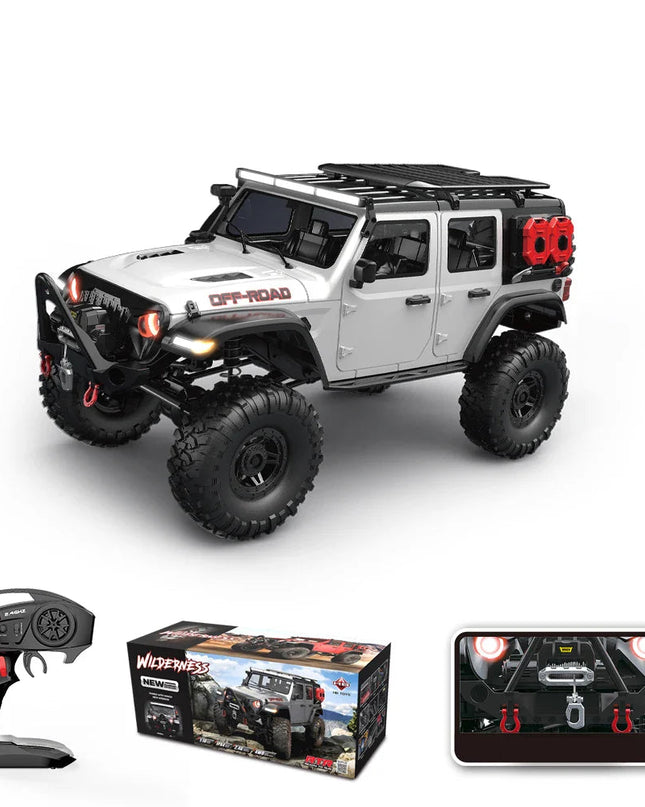 RC Samochód 4WD Off-Road Rock Crawler z LED i Proporcjonalnym Sterowaniem – Idealny na Prezent 6