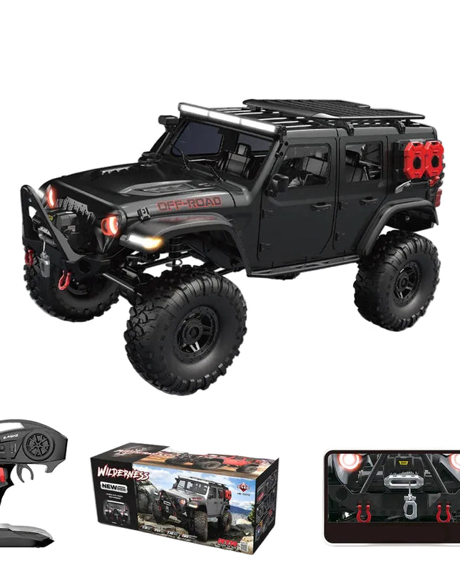 RC Samochód 4WD Off-Road Rock Crawler z LED i Proporcjonalnym Sterowaniem – Idealny na Prezent 8
