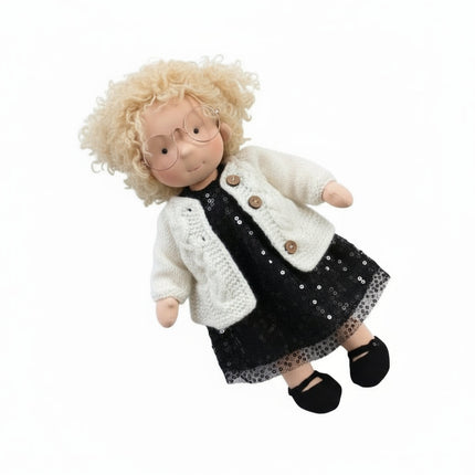 Ręcznie Robiona Lalka Waldorf z Bawełny 28 cm – Miękka i Urocza do Kreatywnej Zabawy 11