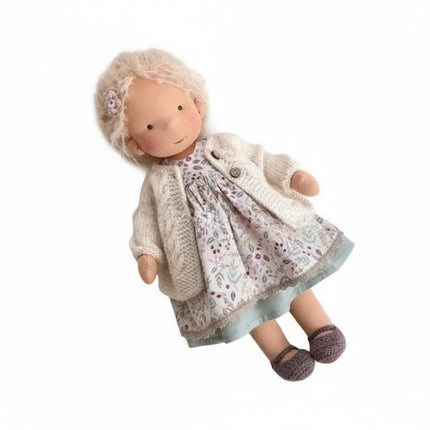Ręcznie Robiona Lalka Waldorf z Bawełny 28 cm – Miękka i Urocza do Kreatywnej Zabawy 22