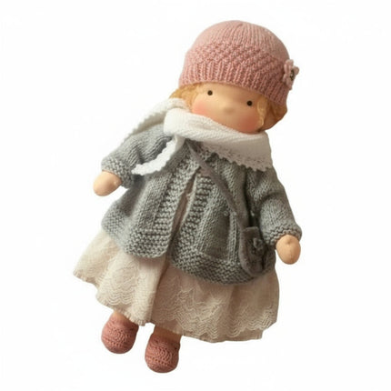 Ręcznie Robiona Lalka Waldorf z Bawełny 28 cm – Miękka i Urocza do Kreatywnej Zabawy 9