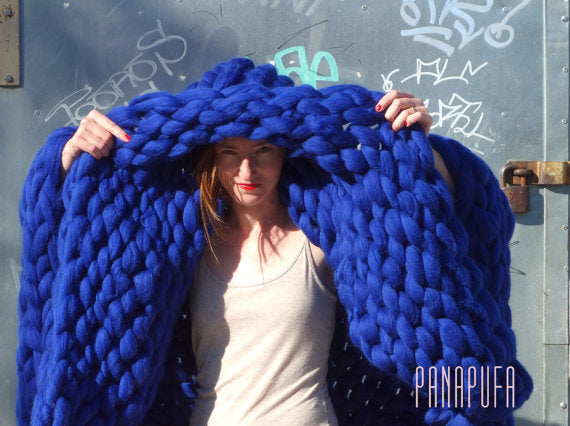 Ręcznie tkany wełniany koc – luksusowy kaszmir o niezrównanej miękkości 15