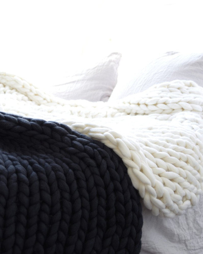 Ręcznie tkany wełniany koc – luksusowy kaszmir o niezrównanej miękkości 2