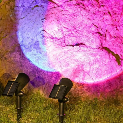 Reflektor ogrodowy solarny z regulowanym światłem akcentowym, nowoczesny design, dostępny w ciepł 8