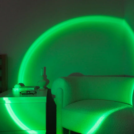 Regulowana Lampa Nastrojowa LED z Projekcją Zachodu Słońca – 16 Kolorów, 180° Obrotowa Głowica do Relaksu i Medytacji 6