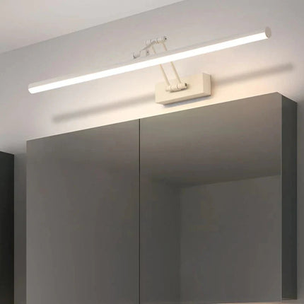 Regulowana lampa ścienna LED z metalową obudową i akrylowym kloszem w kolorze czarnym lub 11