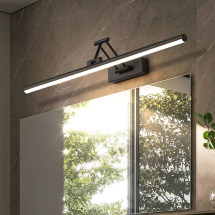 Regulowana lampa ścienna LED z metalową obudową i akrylowym kloszem w kolorze czarnym lub 13