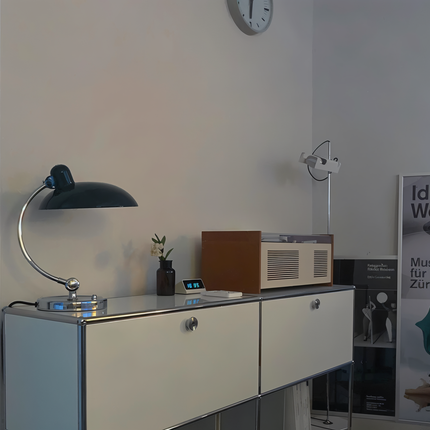 Regulowana lampka biurkowa LED w stylu vintage, wykonana z żelaza, idealna do pracy i czytania, 1