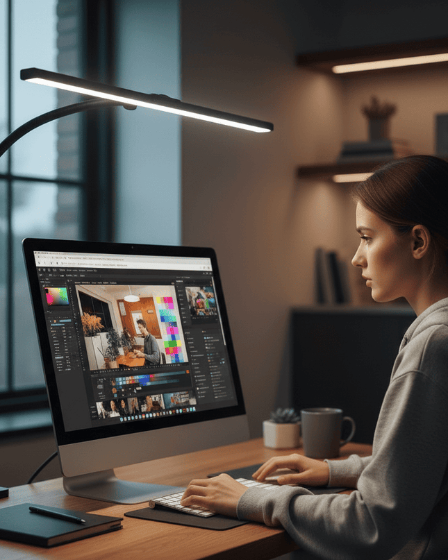 Regulowana Lampka Biurkowa LED z Elastyczną Gęsią Szyją i 3 Poziomami Jasności - Nowoczesna Lampka na Biurko 4