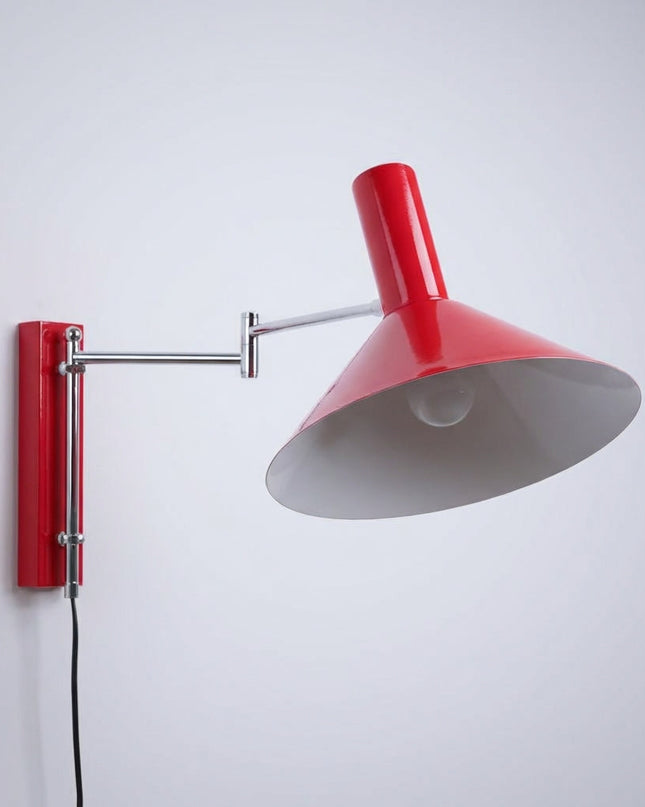 Regulowana lampa ścienna z wtyczką – nowoczesne oświetlenie kinkietowe z metalu do nowoczesnych przestrzeni 0