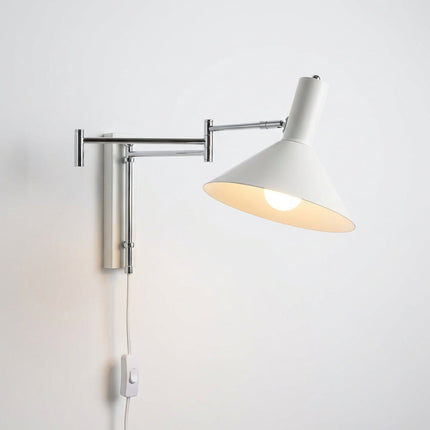 Regulowana lampa ścienna z wtyczką – nowoczesne oświetlenie kinkietowe z metalu do nowoczesnych przestrzeni 7