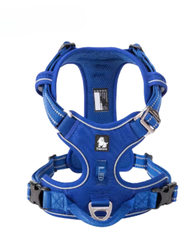 Regulowana uprząż odblaskowa dla psów – ergonomiczna konstrukcja z elementami odblaskowymi dla właścicieli małych i dużych ras psów