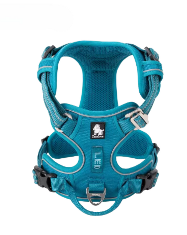 Regulowana uprząż odblaskowa dla psów – ergonomiczna konstrukcja z elementami odblaskowymi dla właścicieli małych i dużych ras psów