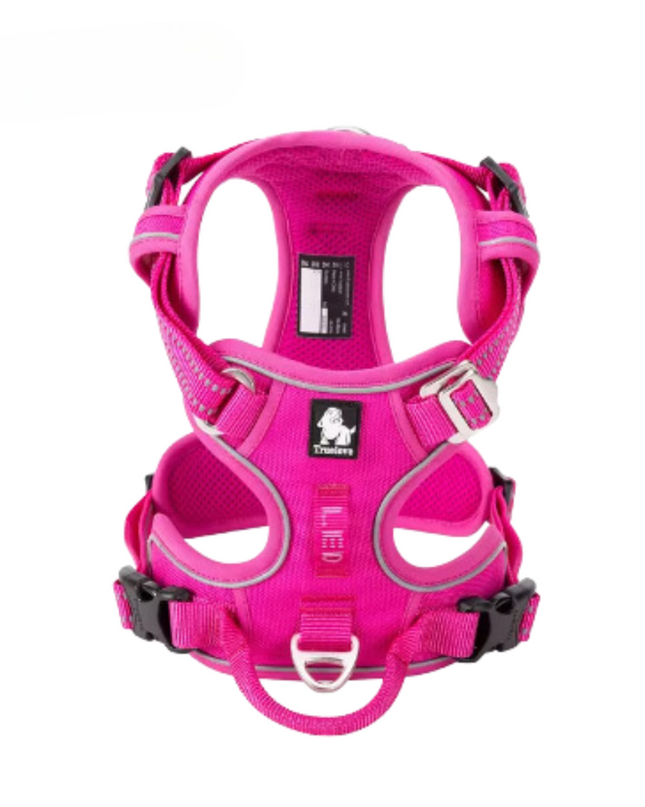 Regulowana uprząż odblaskowa dla psów – ergonomiczna konstrukcja z elementami odblaskowymi dla właścicieli małych i dużych ras psów