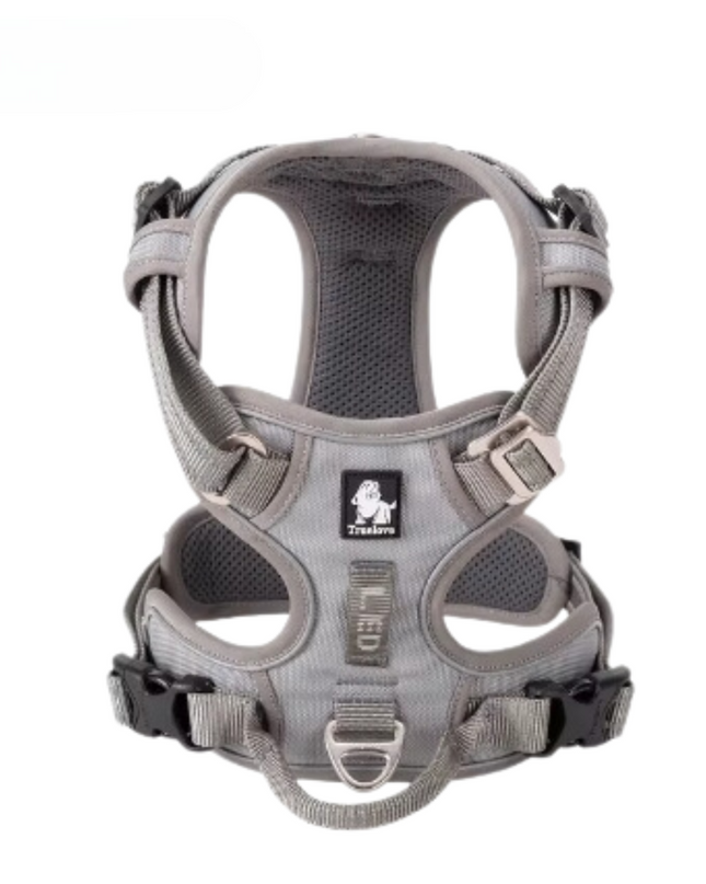 Regulowana uprząż odblaskowa dla psów – ergonomiczna konstrukcja z elementami odblaskowymi dla właścicieli małych i dużych ras psów