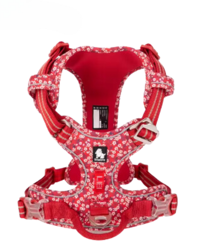 Regulowana uprząż odblaskowa dla psów – ergonomiczna konstrukcja z elementami odblaskowymi dla właścicieli małych i dużych ras psów