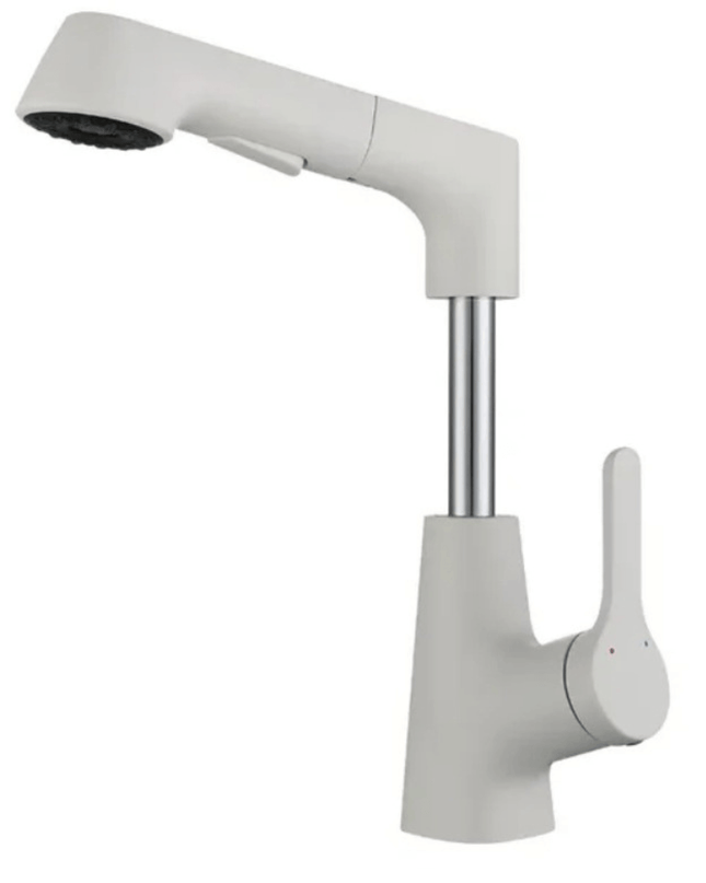 Regulowany Kran Kuchenny z Wyciąganym Wężem 60 cm – Stal Nierdzewna, Nowoczesny Design, Tryby Wypływu Wody 9