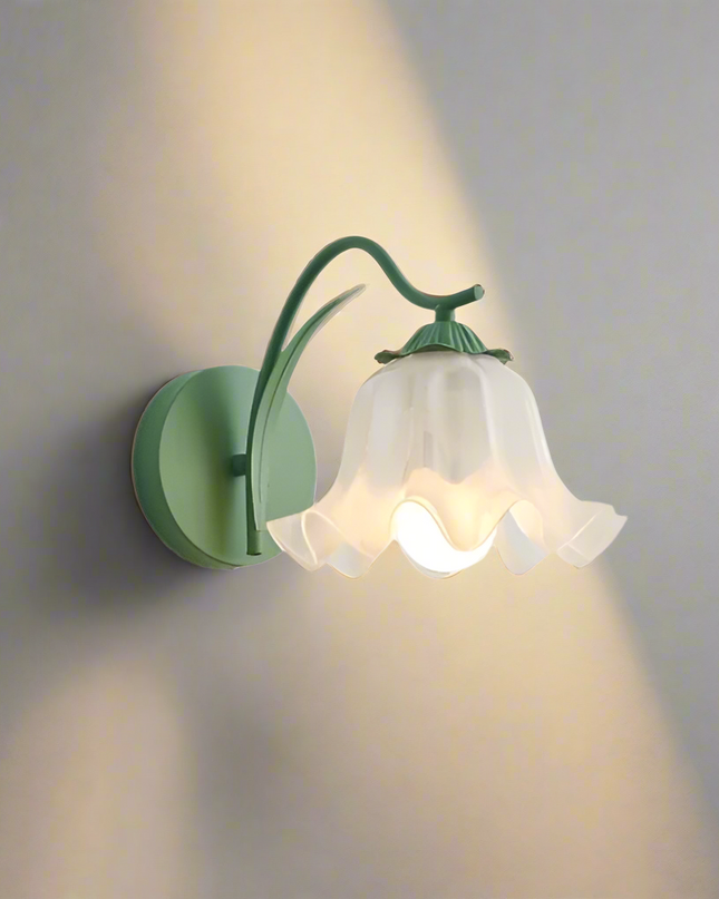 Retro Kinkiet Ścienny z Kwiatowym Motywem – Lampa na Ścianę z Metalu i Akrylu, 5W, Idealna do Ogrodu i Wnętrz 4