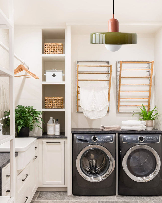 Retro Lampa Wisząca Luccon z Kolorowym Kloszem – Lampa do Salon, Jadalni i Kuchni, Idealna nad Stół, Szklana, 15W 6